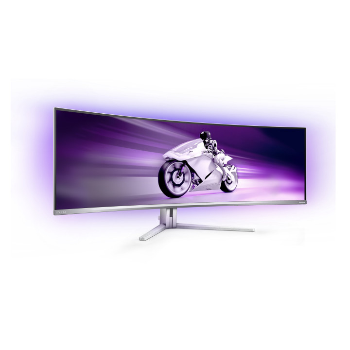 Philips Evnia 8000 49M2C8900L/00 écran plat de PC 124,2 cm (48.9") 5120 x 1440 pixels Dual QHD QD-OLED Blanc