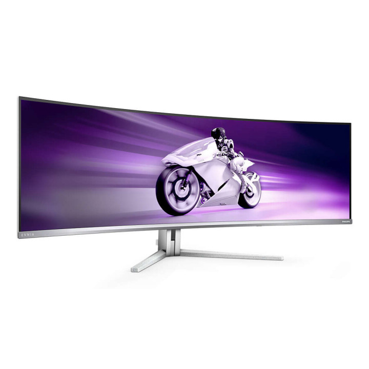 Philips Evnia 8000 49M2C8900L/00 écran plat de PC 124,2 cm (48.9") 5120 x 1440 pixels Dual QHD QD-OLED Blanc