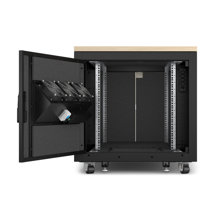 APC NetShelter - Rack informatique insonorisé - 12U - Finition Erable