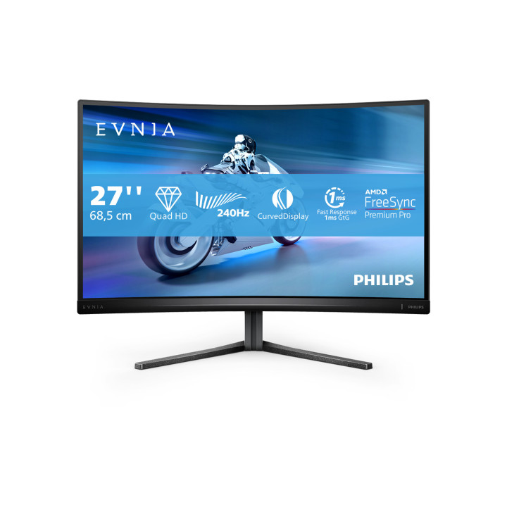 Philips 27M2C5500W/00 écran plat de PC 68,6 cm (27") 2560 x 1440 pixels Quad HD LCD Gris