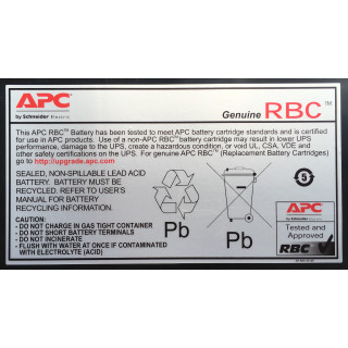 APC Cartouche de batterie de rechange RBC13 (OEM)