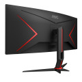 AOC G2 CU34G2/BK écran plat de PC 86,4 cm (34") 3440 x 1440 pixels Quad HD LED Noir, Rouge