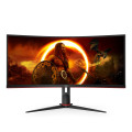 AOC G2 CU34G2/BK écran plat de PC 86,4 cm (34") 3440 x 1440 pixels Quad HD LED Noir, Rouge