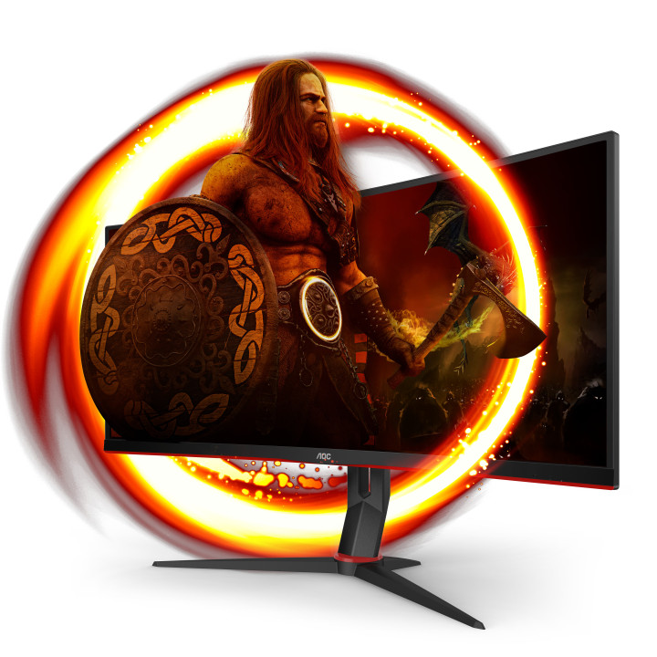 AOC G2 CU34G2/BK écran plat de PC 86,4 cm (34") 3440 x 1440 pixels Quad HD LED Noir, Rouge