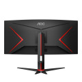 AOC G2 CU34G2/BK écran plat de PC 86,4 cm (34") 3440 x 1440 pixels Quad HD LED Noir, Rouge