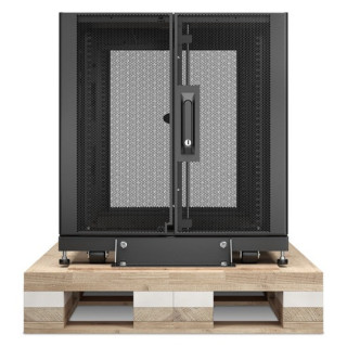 APC Coffret NetShelter SX 12U, pour armoire en rack serveur 600 x 1 070 mm, avec panneaux latéraux noirs, emballage antichoc