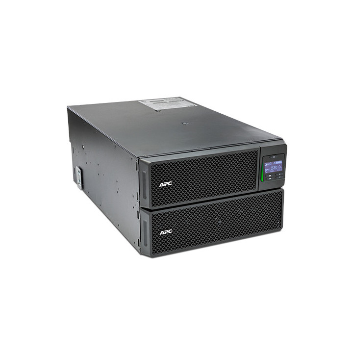 APC Smart-UPS On-Line SRT8KRMXLI - 8kW/VA, 6x C13 + 4x C19 + sortie monophasée câblée, montable en rack, NMC intégré
