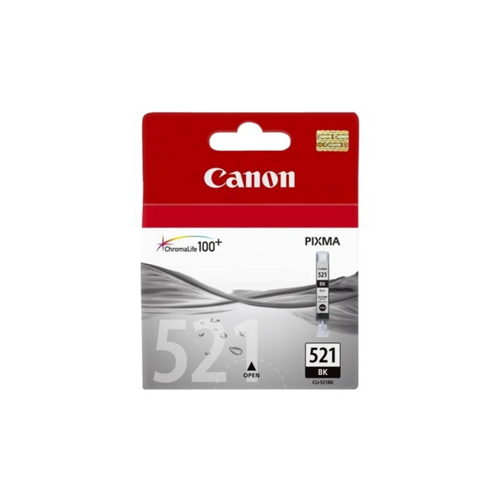 Canon CLI-521 BK cartouche d'encre 1 pièce(s) Original Noir
