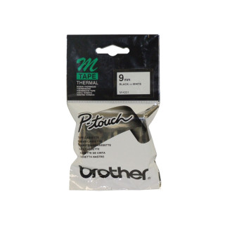 Brother M-K221BZ ruban d'étiquette Noir sur blanc