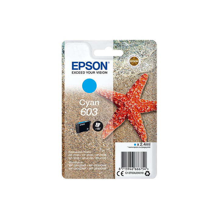 Epson Singlepack Cyan 603 Ink
