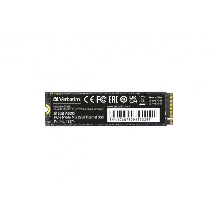 Verbatim Vi3000 M.2 512 Go PCI Express 3.0 NVMe