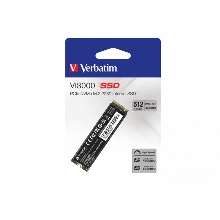 Verbatim Vi3000 M.2 512 Go PCI Express 3.0 NVMe