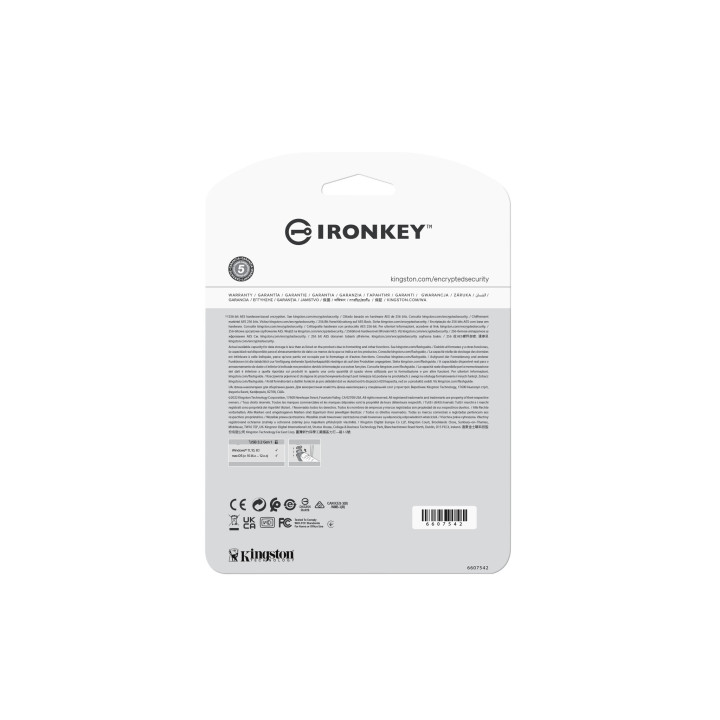 Kingston Technology IronKey 128Go Vault Privacy 50 chiffrée AES-256, FIPS 197