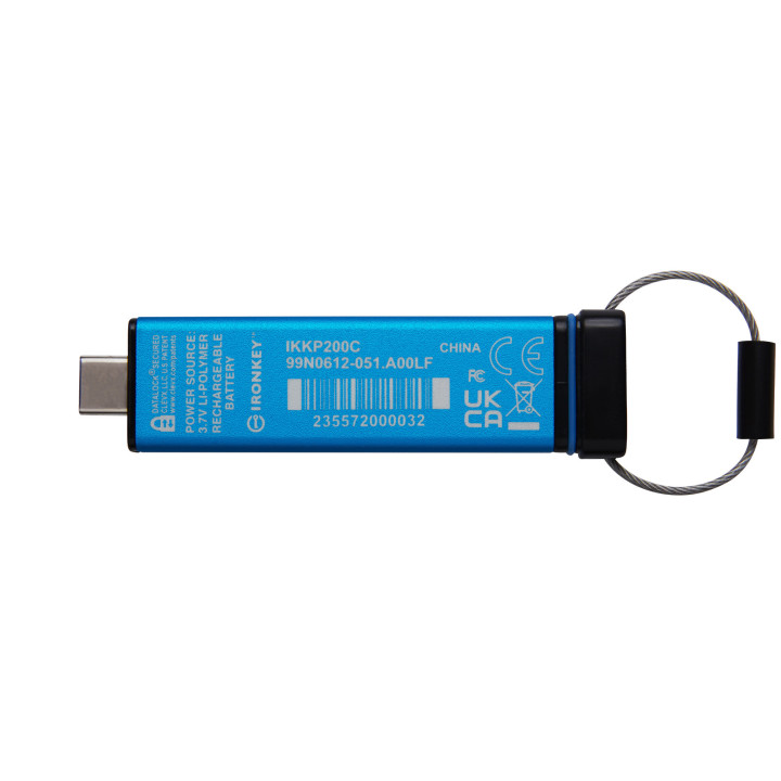 Kingston Technology IronKey Keypad 200C USB-C de 128 Go, FIPS 140-3 niveau 3 AES-256