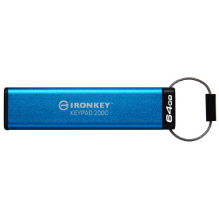 Kingston Technology IronKey Keypad 200C USB-C de 64 Go, FIPS 140-3 niveau 3 AES-256