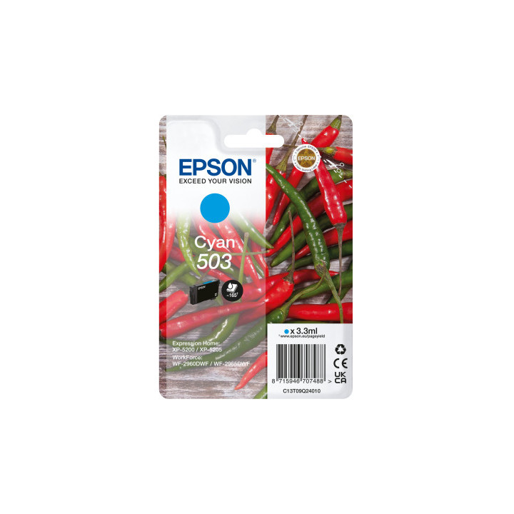 Epson 503 cartouche d'encre 1 pièce(s) Original Rendement standard Cyan