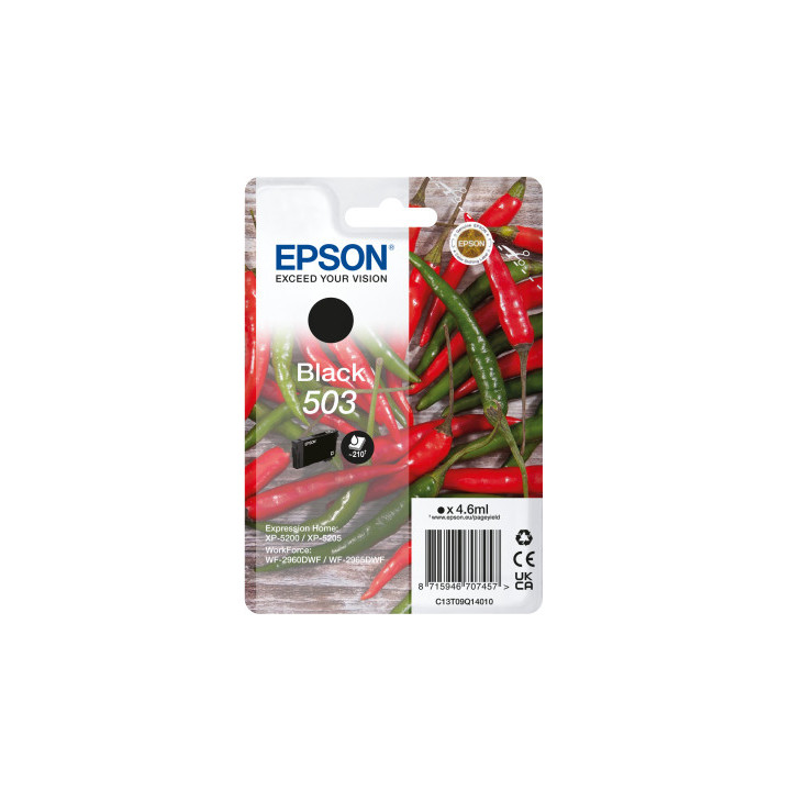 Epson 503 cartouche d'encre 1 pièce(s) Original Rendement standard Noir