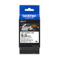 Brother HSE-221E - Gaine thermo-rétractable originale - Noir sur blanc, largeur 9mm